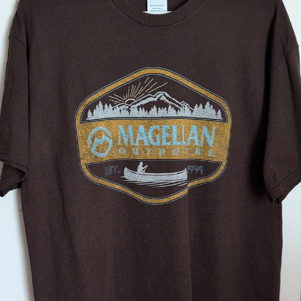 Magellan Outdoors Dark Brown Graphic Tee